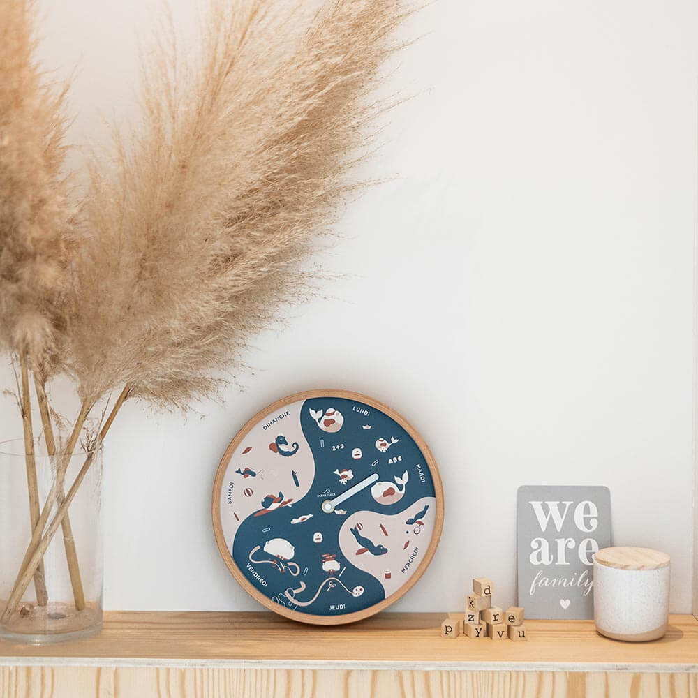 cadeau naissance horloge enfant personnalisée